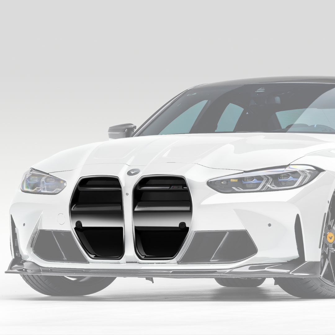 BMW G8X M3 | M4 Gloss Black ABS Front Motorsport Grille - Vorsteiner Wheels  - Aero - [tags]