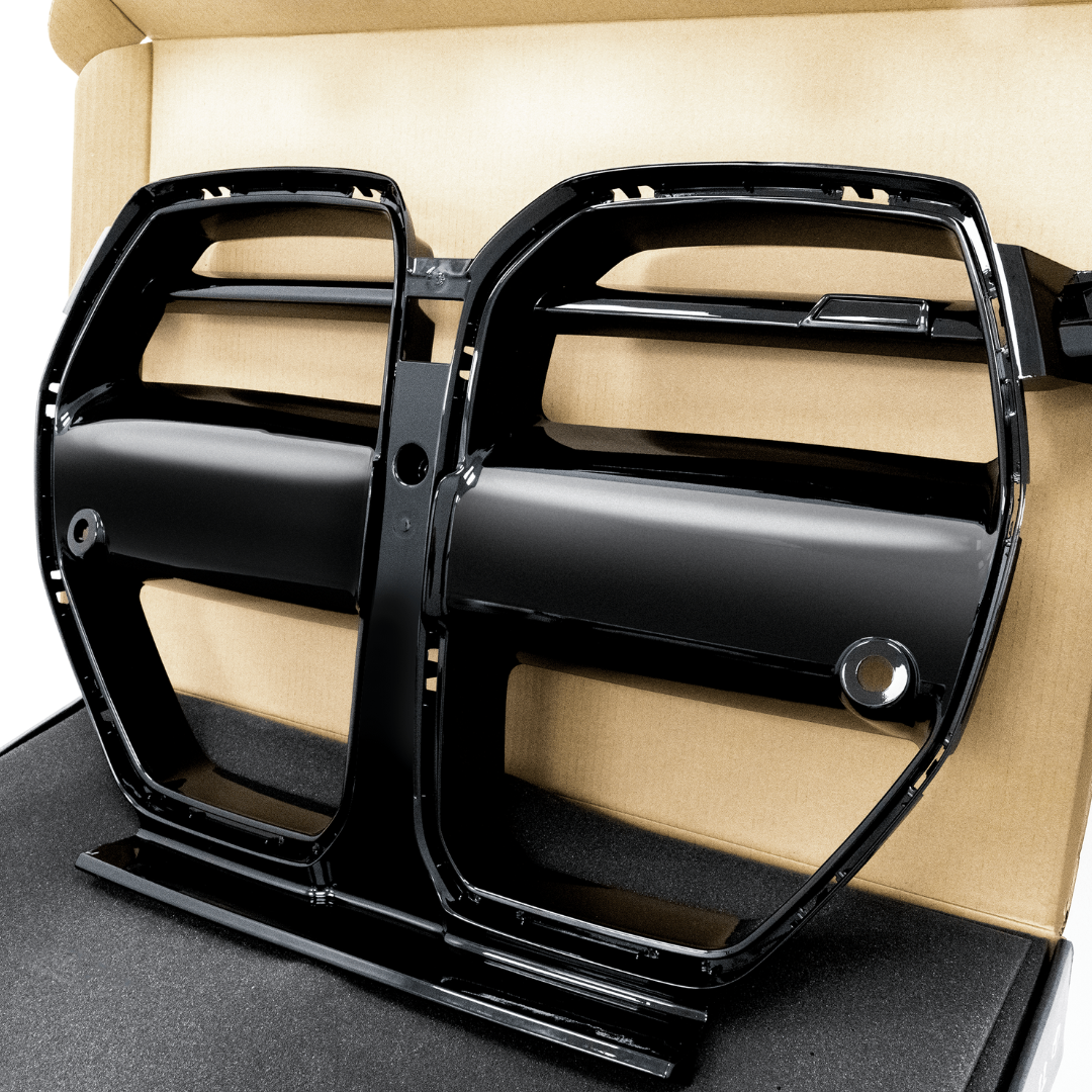 BMW G8X M3 | M4 Gloss Black ABS Front Motorsport Grille - Vorsteiner Wheels  - Aero - [tags]