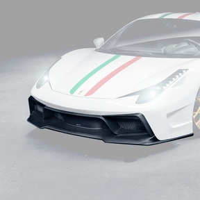Ferrari 458 Italia VX Carbon Fiber Front Bumper w/ Front Spoiler - Vorsteiner Wheels  - Aero - [tags]