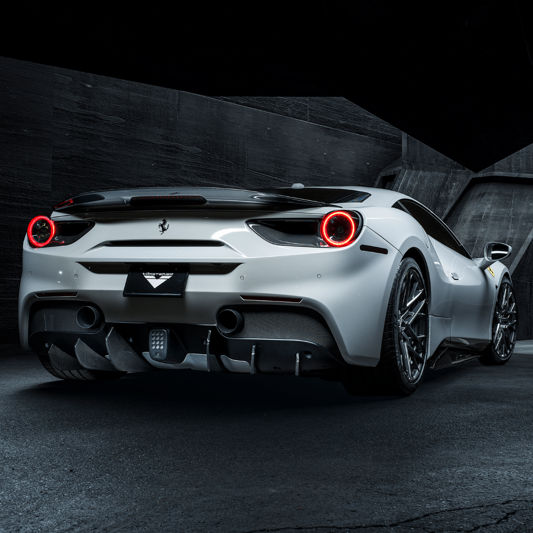 Ferrari 488 Diavolo Carbon Fiber Decklid Spoiler - Vorsteiner Wheels  - Aero - [tags]