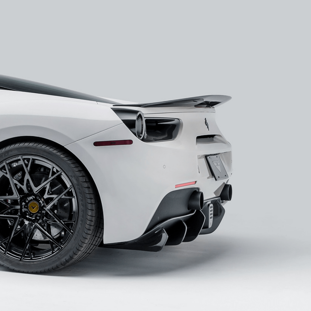 Ferrari 488 Diavolo Carbon Fiber Decklid Spoiler - Vorsteiner Wheels  - Aero - [tags]