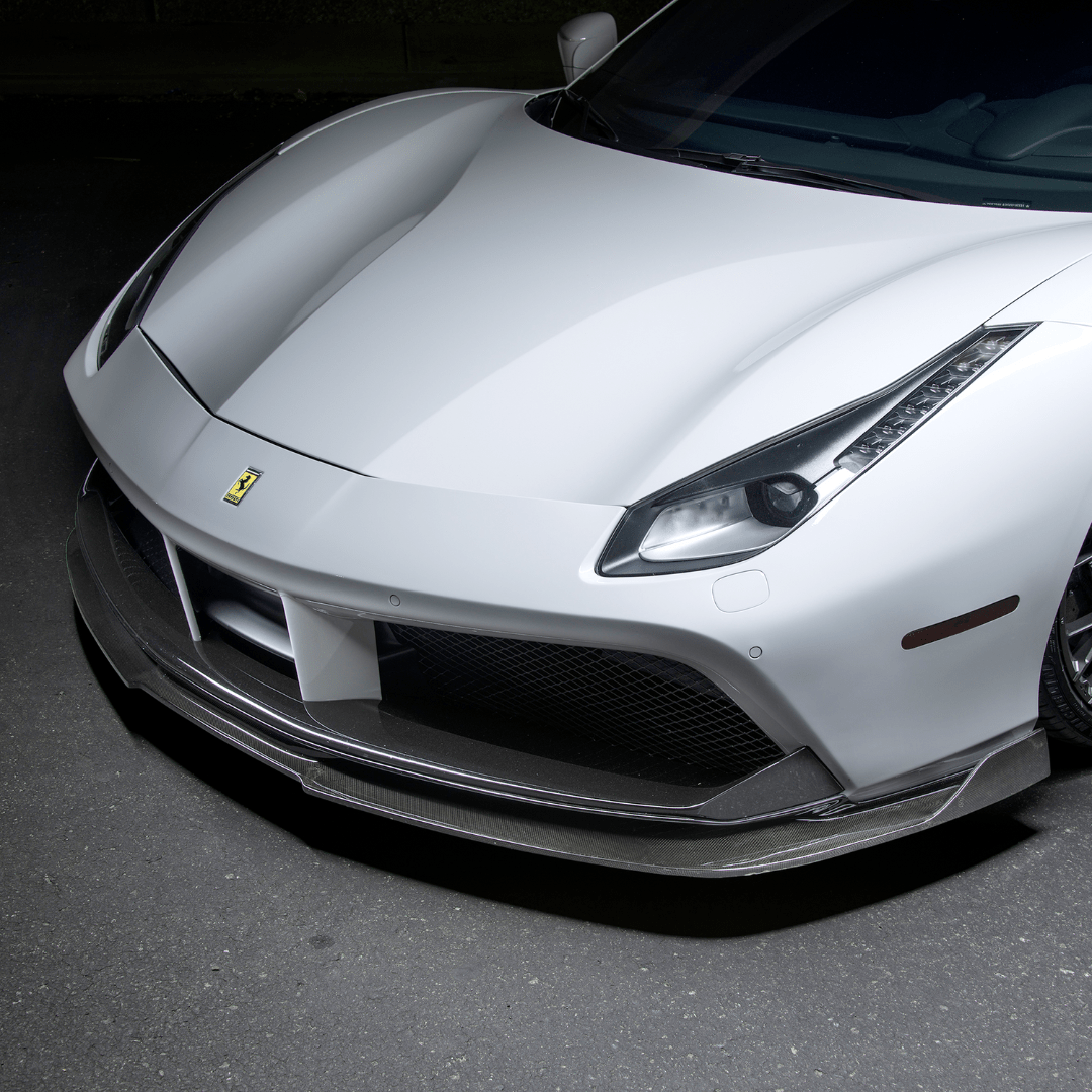 Ferrari 488 Diavolo Carbon Fiber Front Spoiler - Vorsteiner Wheels  - Aero - [tags]