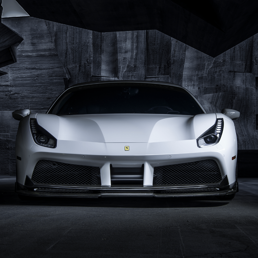Ferrari 488 Diavolo Carbon Fiber Front Spoiler - Vorsteiner Wheels  - Aero - [tags]