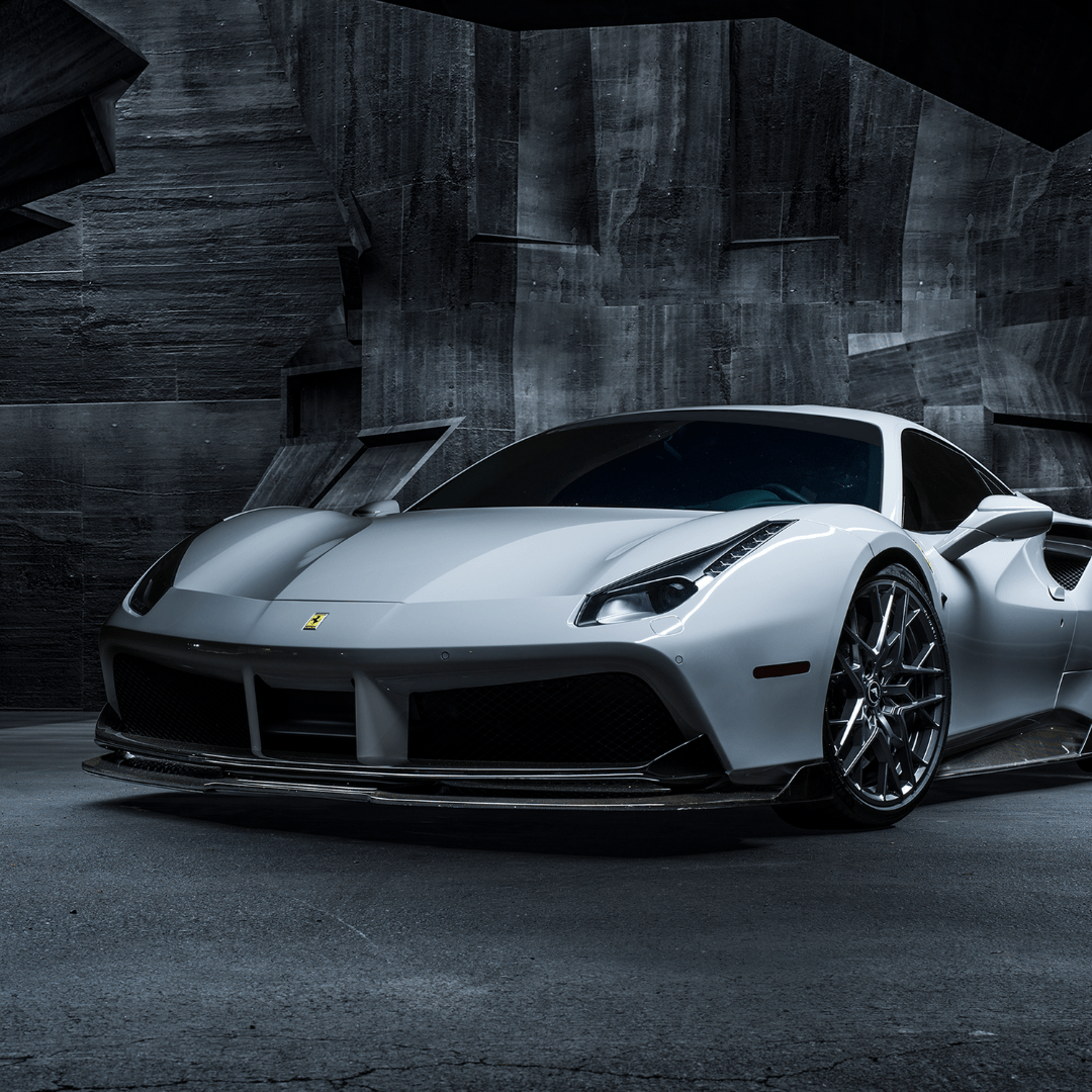 Ferrari 488 Diavolo Carbon Fiber Front Spoiler - Vorsteiner Wheels  - Aero - [tags]