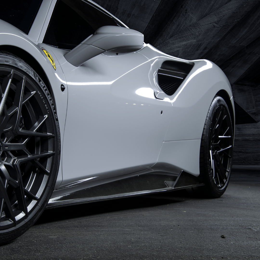 Ferrari 488 Diavolo Carbon Fiber Sideskirts - Vorsteiner Wheels  - Aero - [tags]