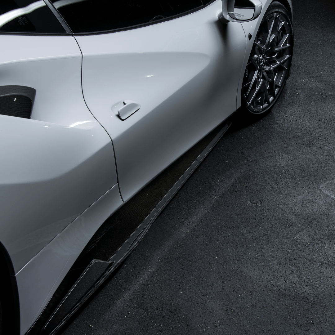 Ferrari 488 Diavolo Carbon Fiber Sideskirts - Vorsteiner Wheels  - Aero - [tags]