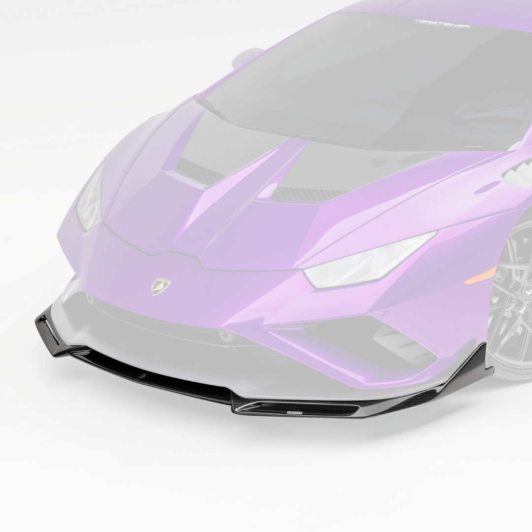 Lamborghini Huracan EVO Monza Edizione Front Spoiler Carbon Fiber PP 2x2 Glossy (RWD ONLY) - Vorsteiner Wheels  - Motor Vehicle Frame & Body Parts - [tags]
