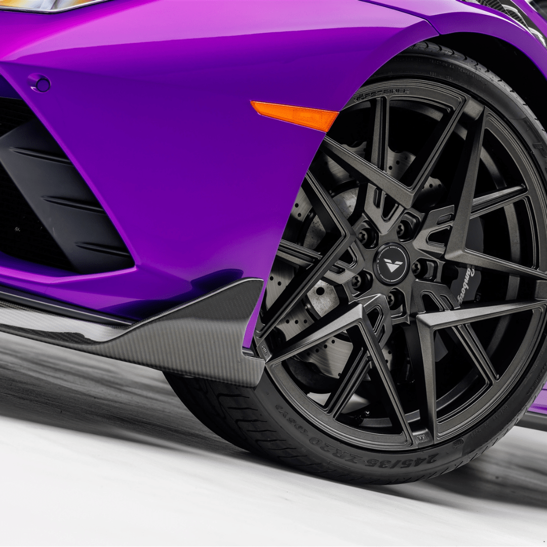 Lamborghini Huracan EVO Monza Edizione Front Spoiler Carbon Fiber PP 2x2 Glossy (RWD ONLY) - Vorsteiner Wheels  - Motor Vehicle Frame & Body Parts - [tags]