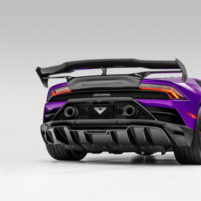 Lamborghini Huracan EVO Monza Edizione Rear Diffuser Carbon Fiber PP 2x2 Glossy - Vorsteiner Wheels  -  - [tags]