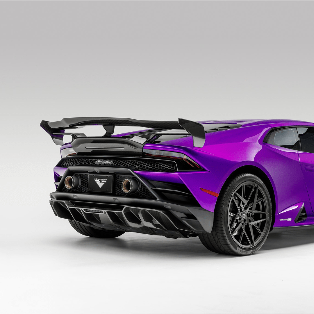 Lamborghini Huracan EVO Monza Edizione Rear Diffuser Carbon Fiber PP 2x2 Glossy - Vorsteiner Wheels  -  - [tags]
