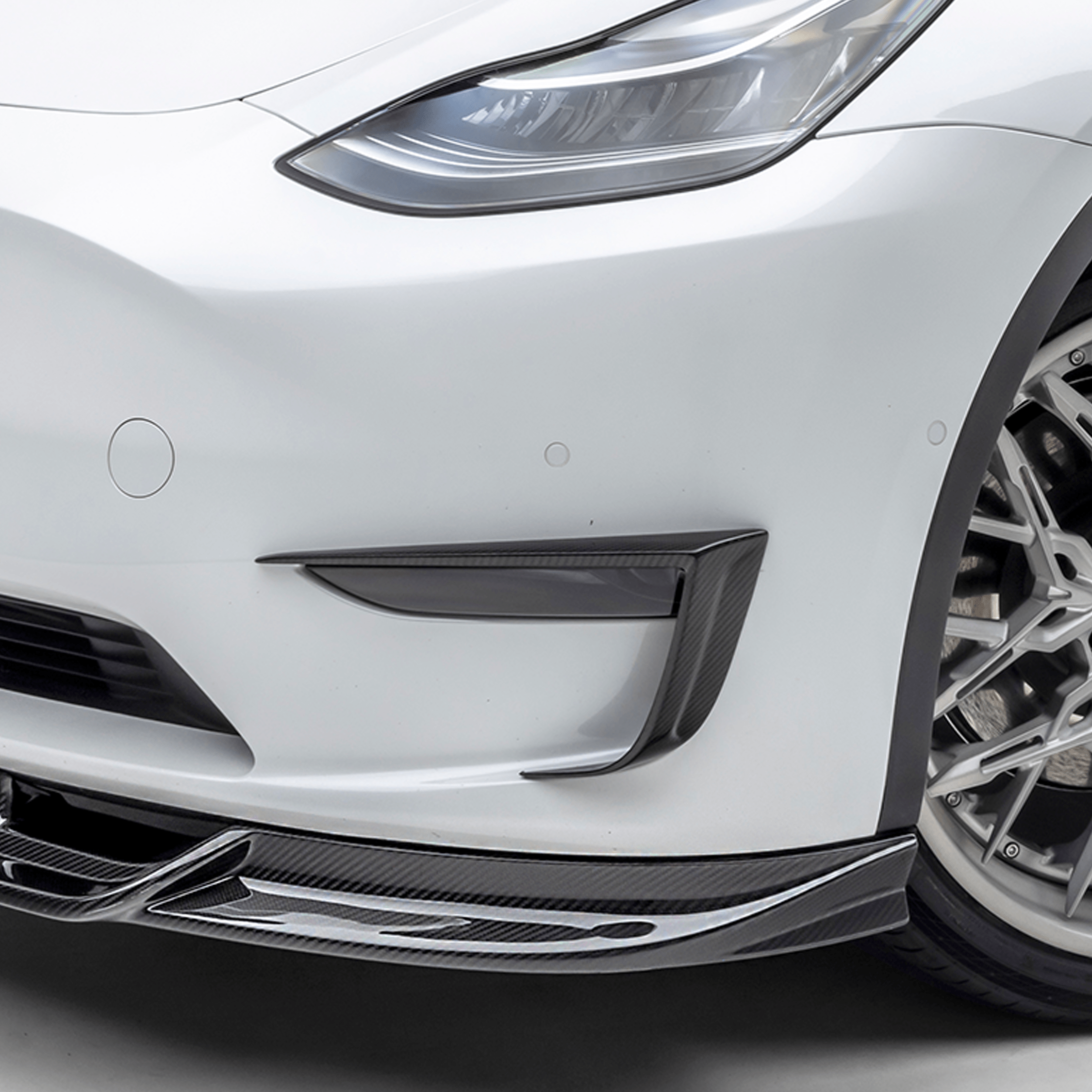 Tesla Model Y Aero Add-On Bumper Flares - Vorsteiner Wheels  - Aero - [tags]