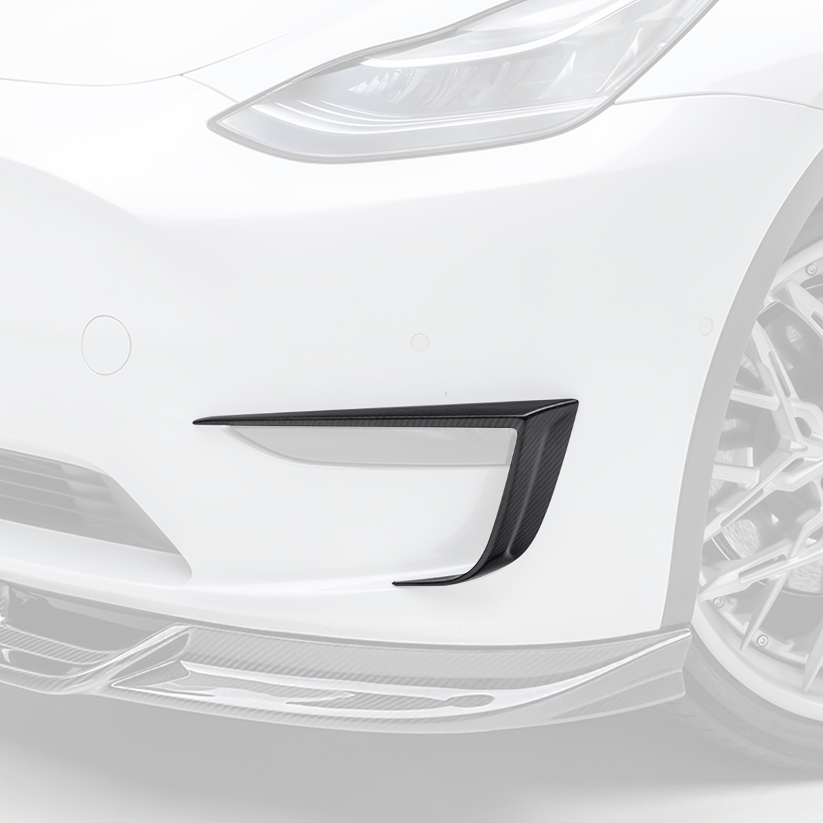 Tesla Model Y Aero Add-On Bumper Flares - Vorsteiner Wheels  - Aero - [tags]