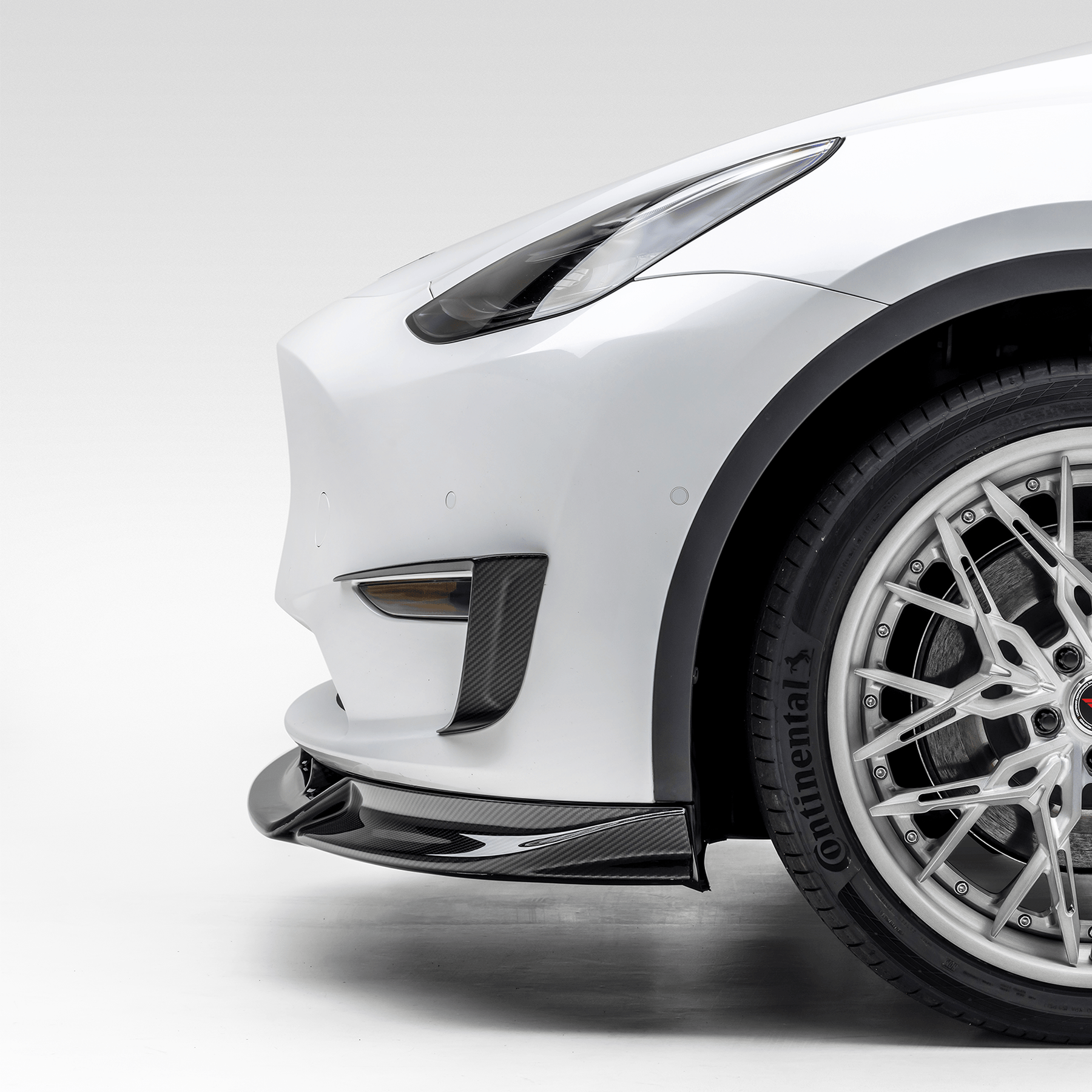 Tesla Model Y Aero Front Spoiler - Vorsteiner Wheels  - Aero - [tags]