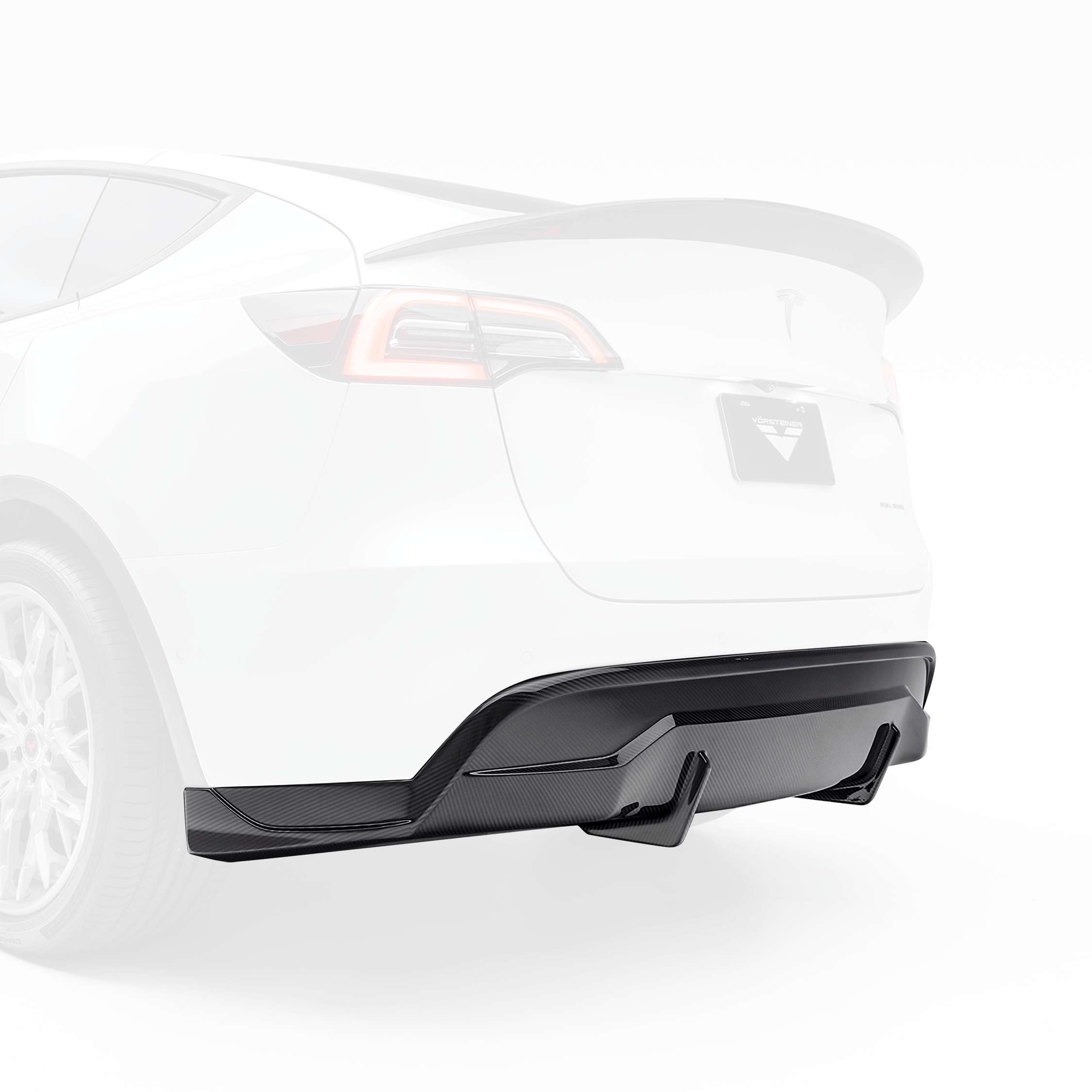 Tesla Model Y Aero Rear Diffuser - Vorsteiner Wheels  - Aero - [tags]