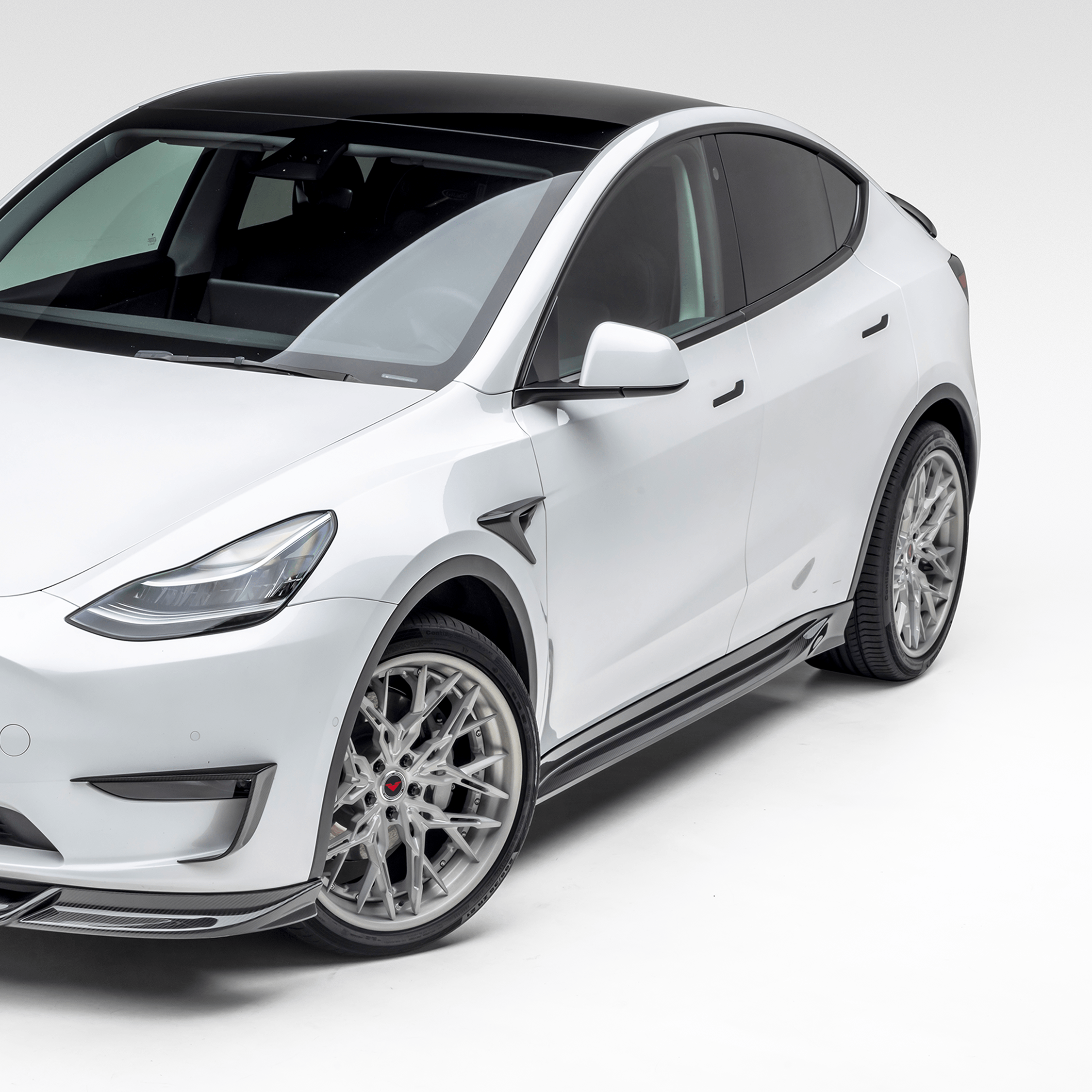 Tesla Model Y Aero Side Skirts - Vorsteiner Wheels Wheels  - Aero - [tags]