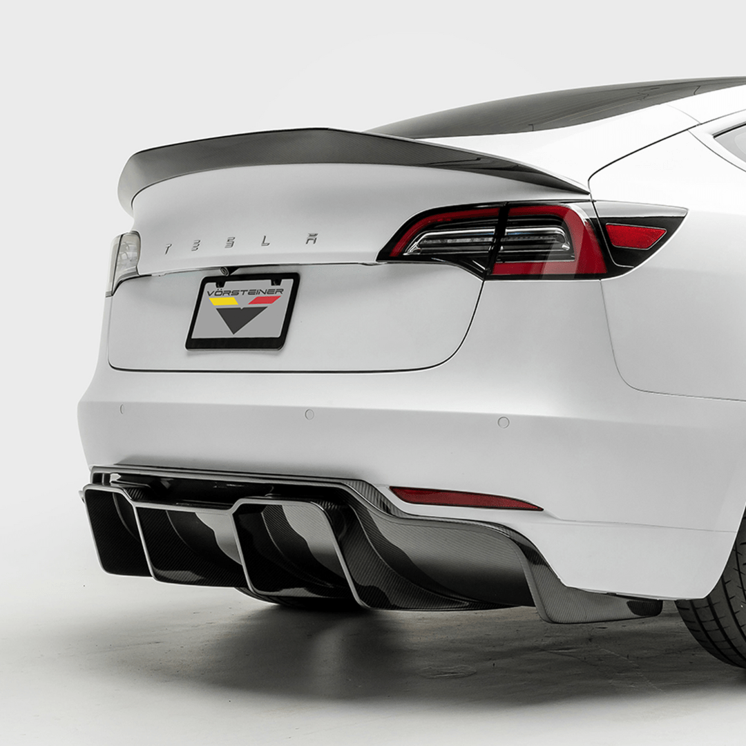 Tesla Model 3 Volta Aero Decklid Spoiler - Vorsteiner Wheels  - Aero - [tags]