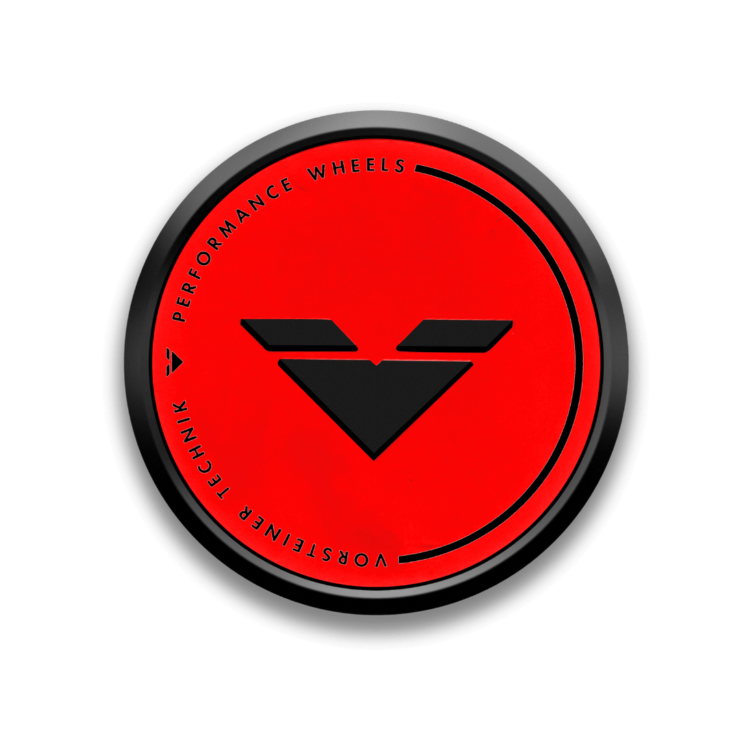 Vorsteiner  V-FF Red Center Caps - Vorsteiner Wheels  - Toys - [tags]