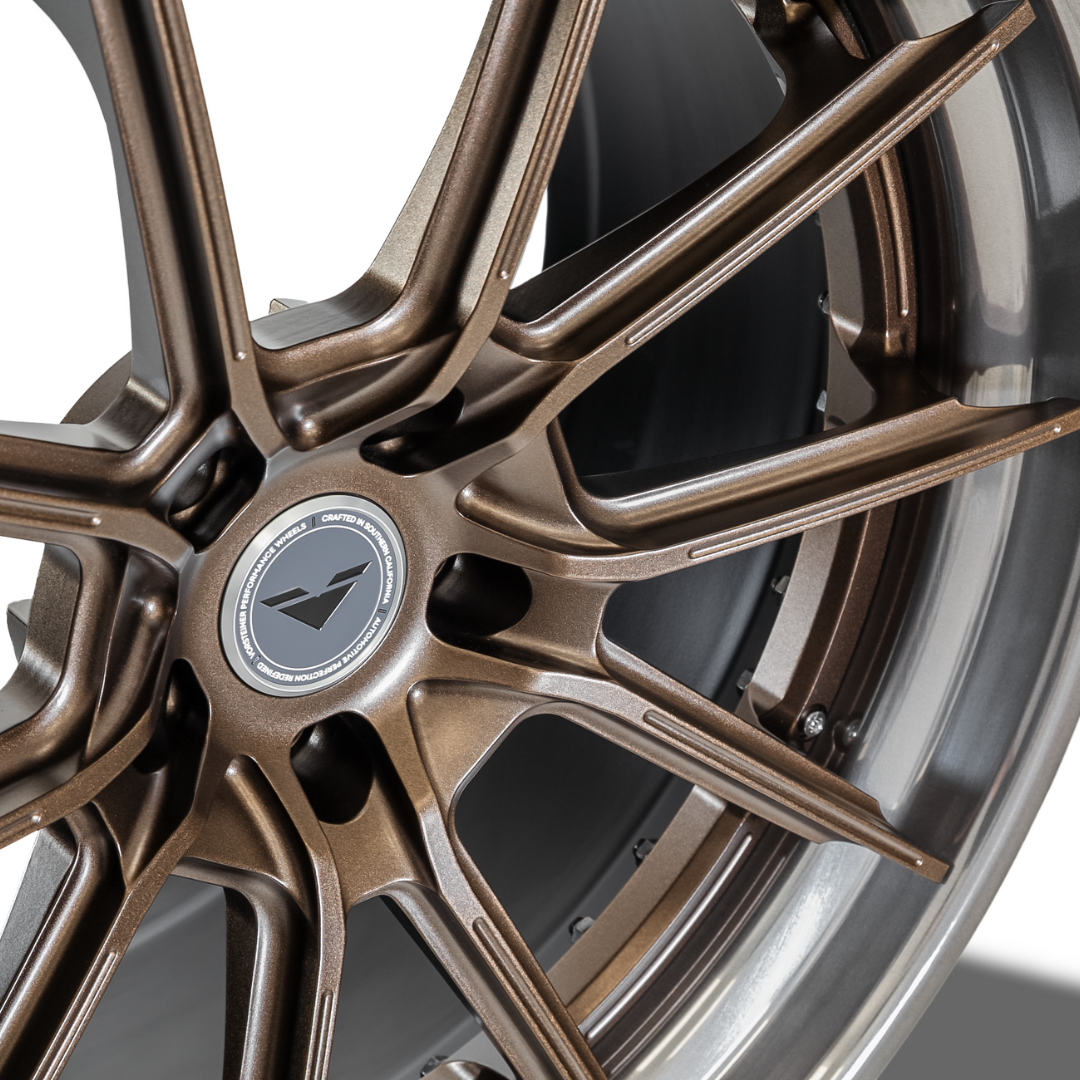 <b>VMP-301</b><br>2021-2022 Tesla Model S<br>21x10.5 | 21x11.5<br>Satin Bronze<br>Polished Smoked Gloss Lip - Vorsteiner Wheels Wheels  - Wheels - [tags]