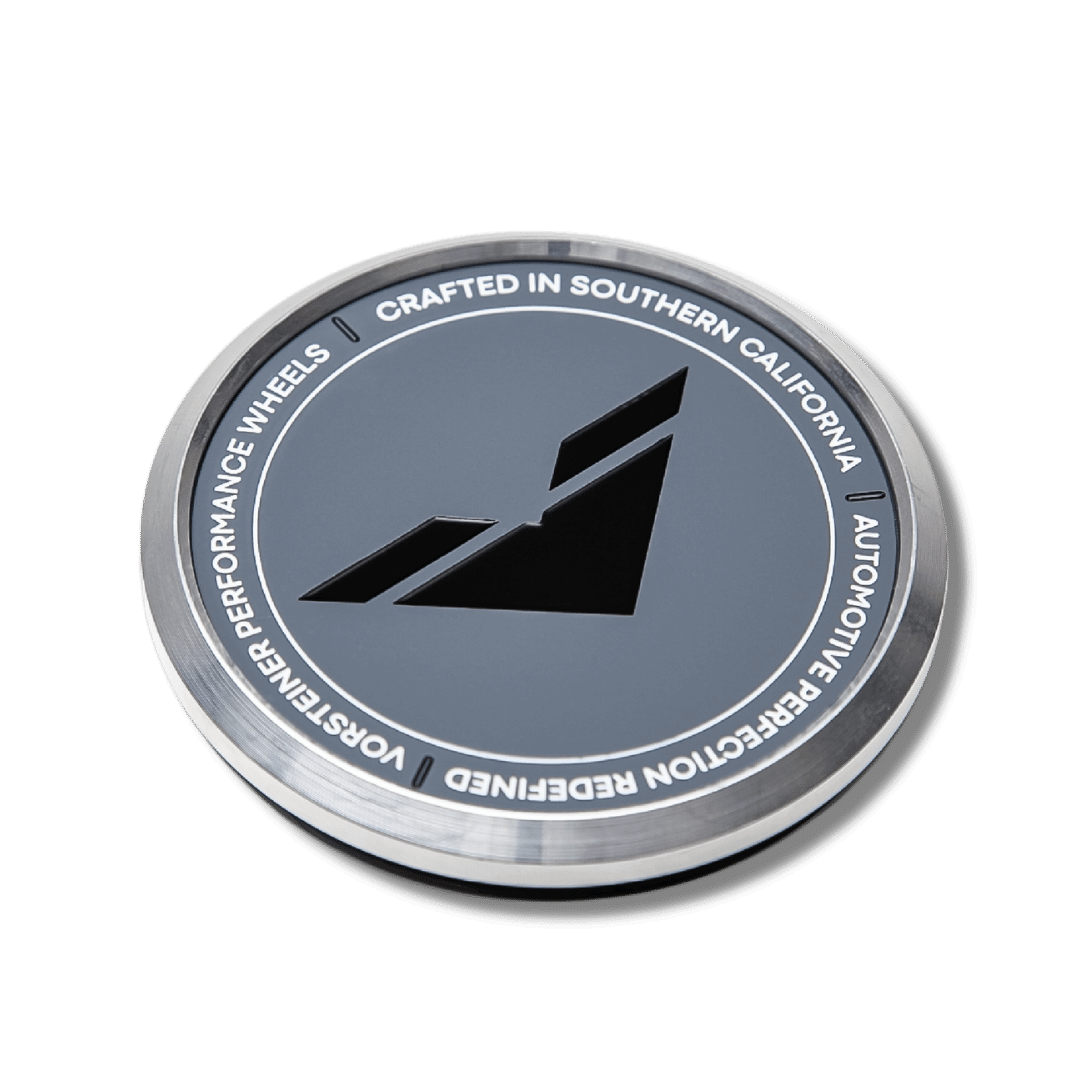 Vorsteiner Aluminum Center Caps - Grey with Black Logo - Vorsteiner Wheels  - Toys - [tags]