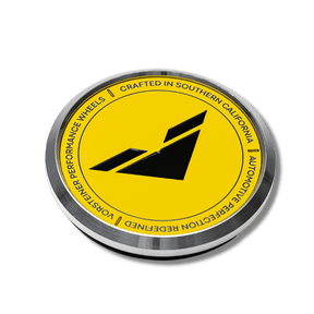 Vorsteiner Aluminum Center Caps - Yellow with Black Logo - Vorsteiner Wheels  - Toys - [tags]