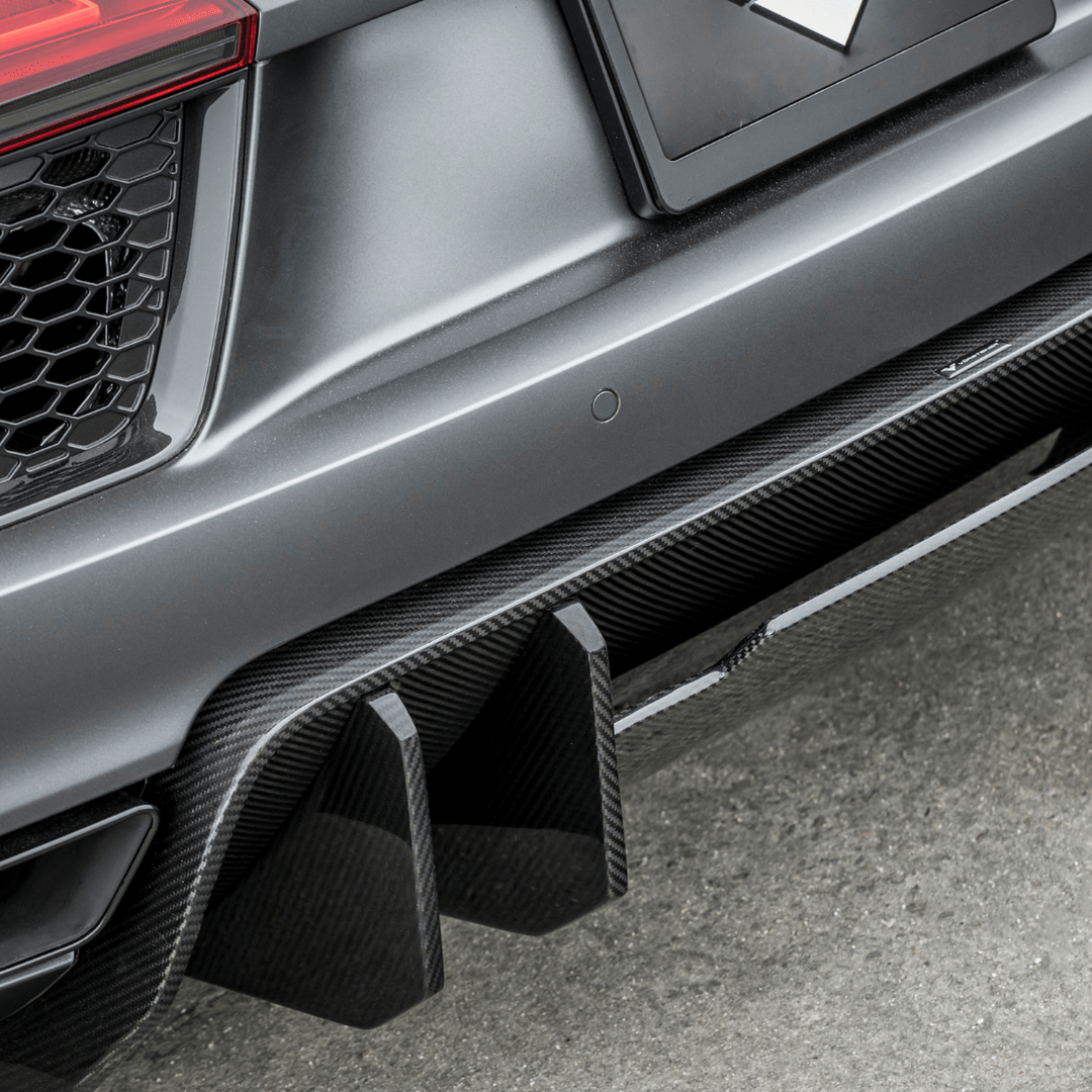 Audi R8 Carbon Fiber Rear Diffuser - Vorsteiner Wheels  - Aero - [tags]
