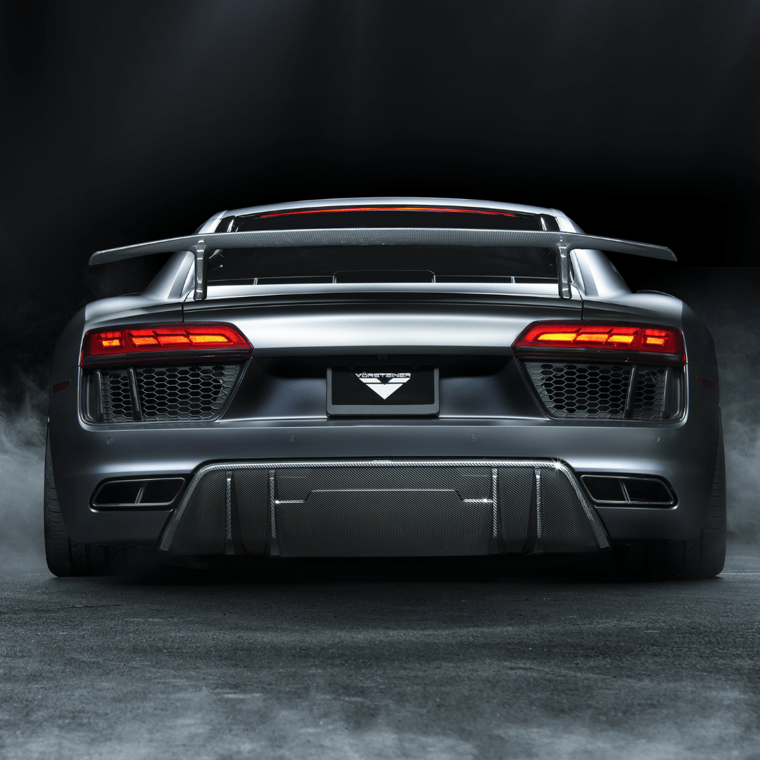 Audi R8 Carbon Fiber Rear Diffuser - Vorsteiner Wheels  - Aero - [tags]